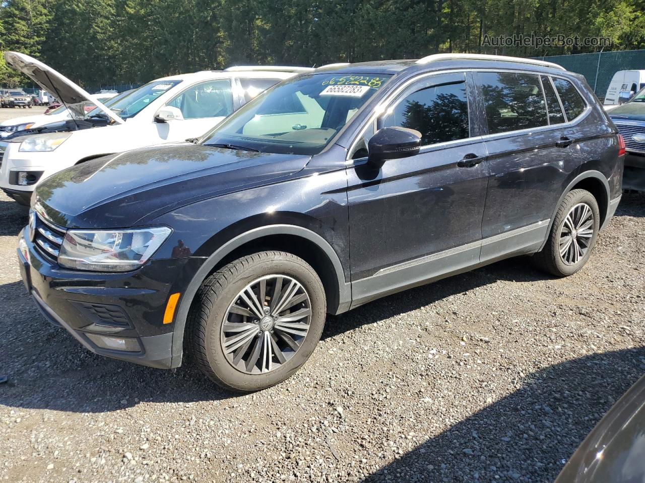 2018 Volkswagen Tiguan Se Черный vin: 3VV2B7AX6JM069234