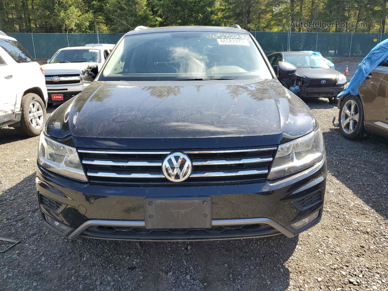 2018 Volkswagen Tiguan Se Black vin: 3VV2B7AX6JM069234