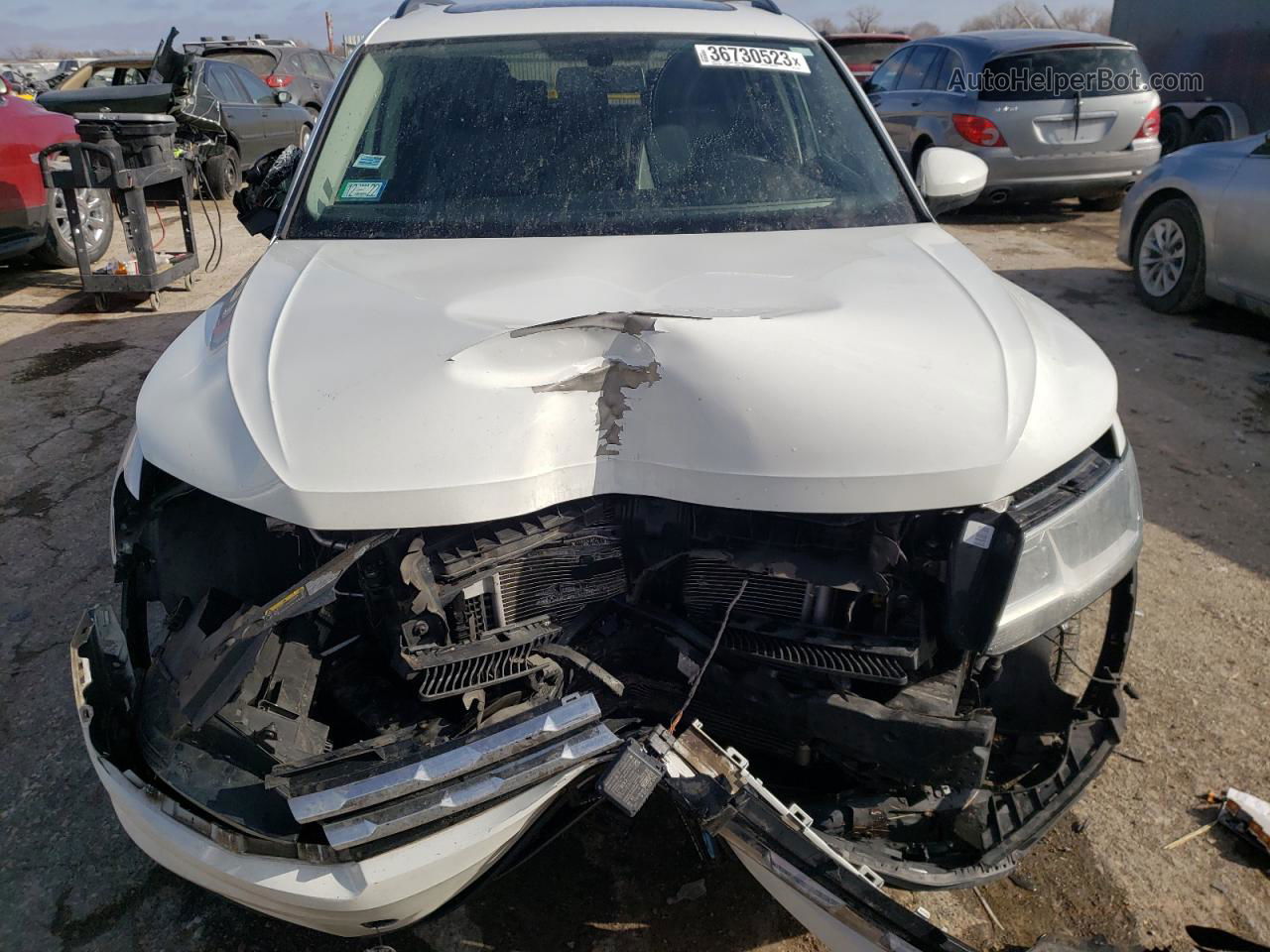 2018 Volkswagen Tiguan Se White vin: 3VV2B7AX6JM119548