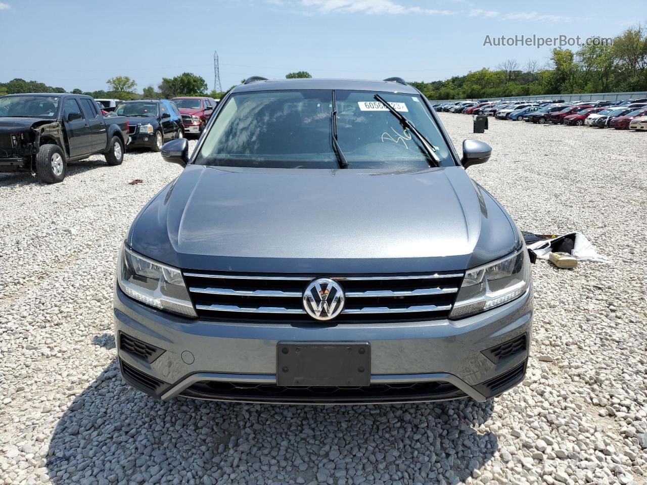 2018 Volkswagen Tiguan Se Gray vin: 3VV2B7AX6JM121106