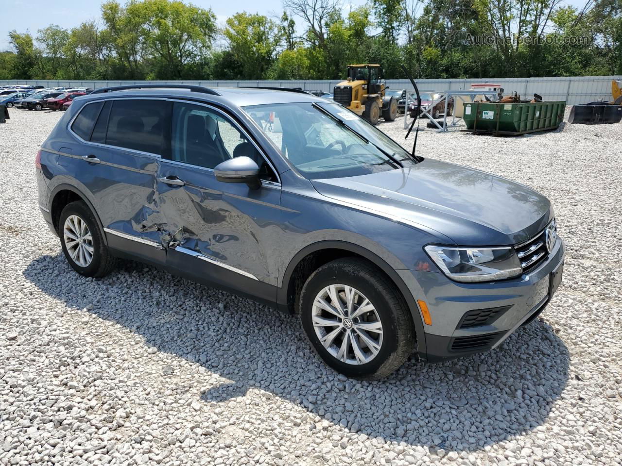 2018 Volkswagen Tiguan Se Gray vin: 3VV2B7AX6JM121106