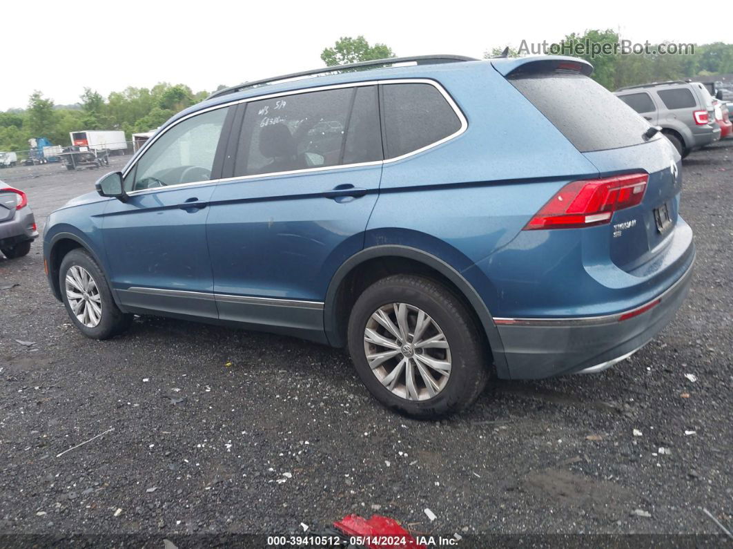 2018 Volkswagen Tiguan   Blue vin: 3VV2B7AX6JM166370