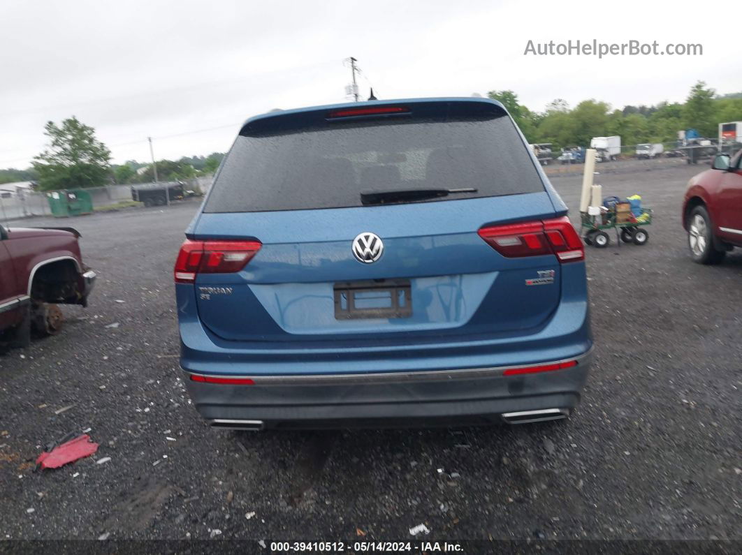 2018 Volkswagen Tiguan   Blue vin: 3VV2B7AX6JM166370