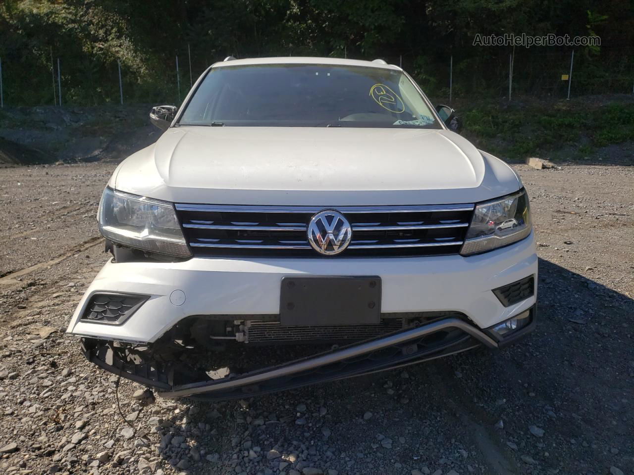 2019 Volkswagen Tiguan Se White vin: 3VV2B7AX6KM029429