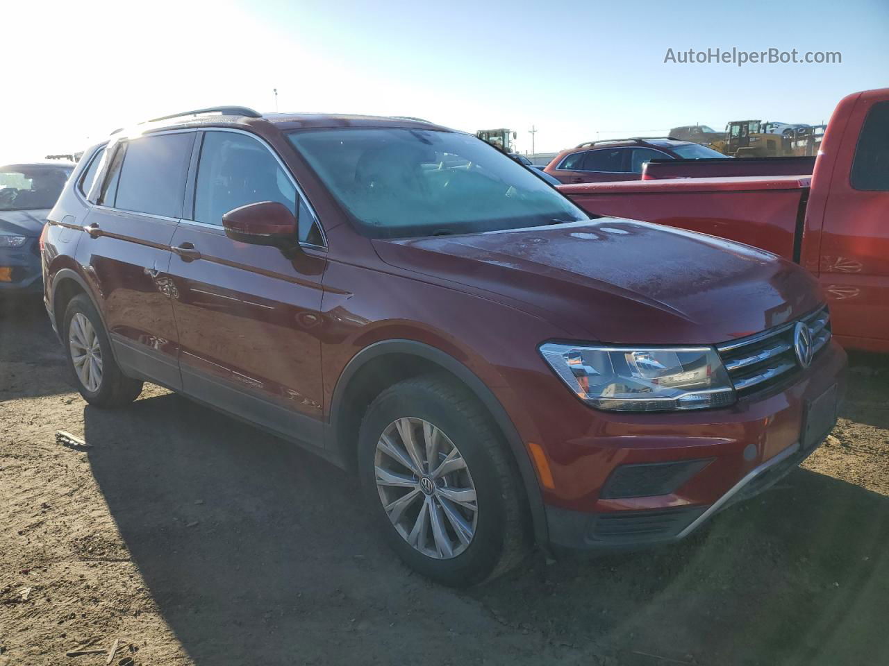 2019 Volkswagen Tiguan Se Red vin: 3VV2B7AX6KM047106