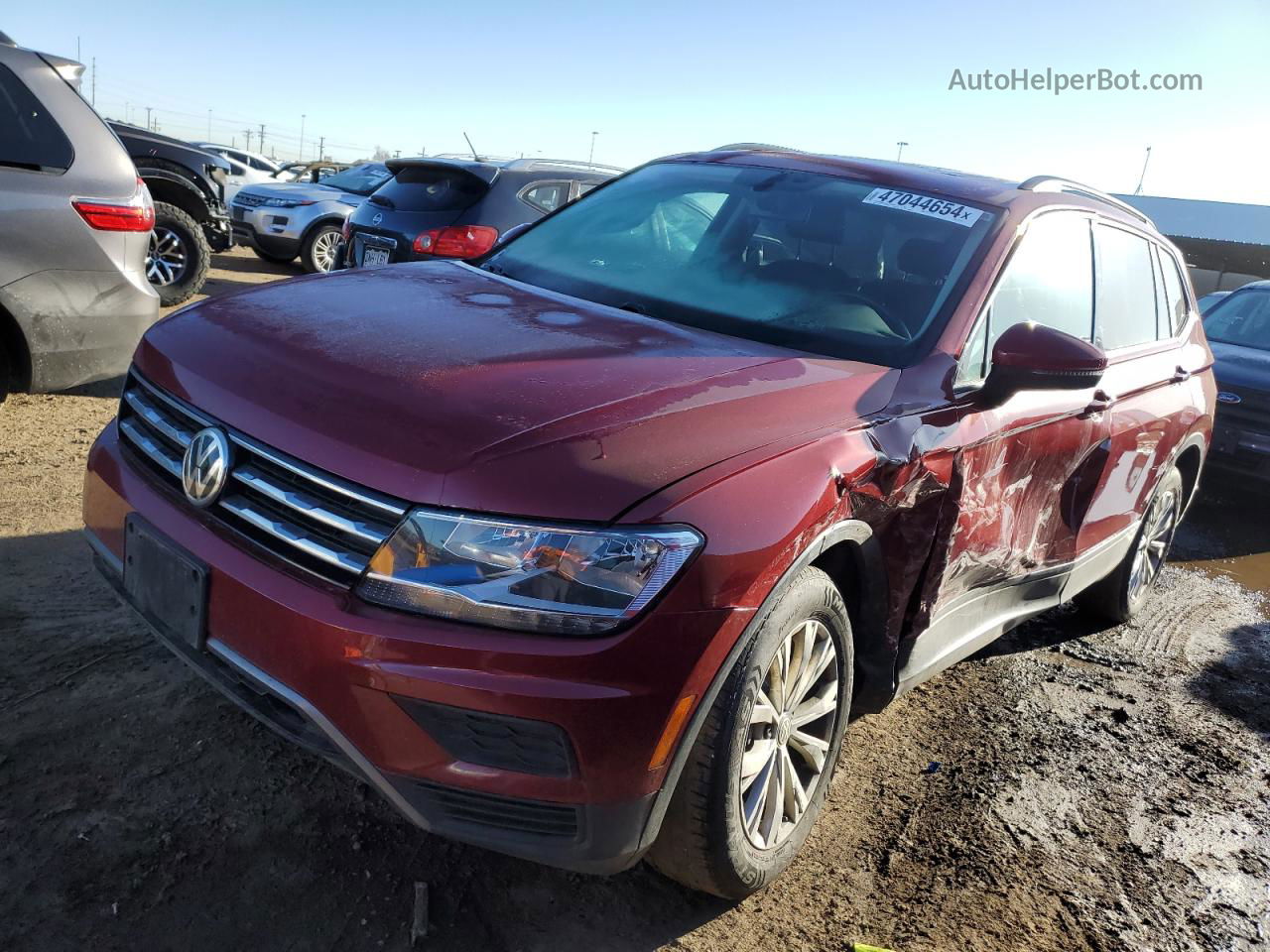 2019 Volkswagen Tiguan Se Red vin: 3VV2B7AX6KM047106