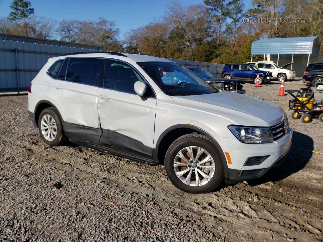 2019 Volkswagen Tiguan Se Белый vin: 3VV2B7AX6KM065802