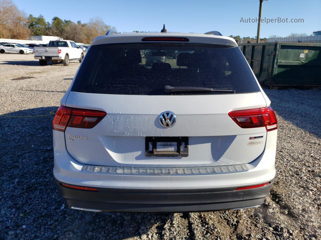 2019 Volkswagen Tiguan Se White vin: 3VV2B7AX6KM065802