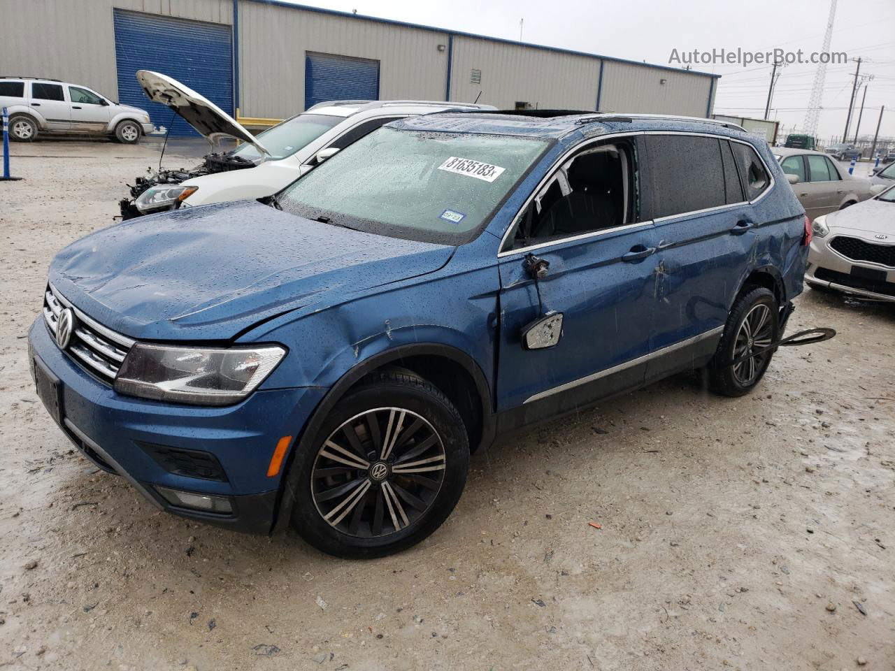 2019 Volkswagen Tiguan Se Blue vin: 3VV2B7AX6KM083684