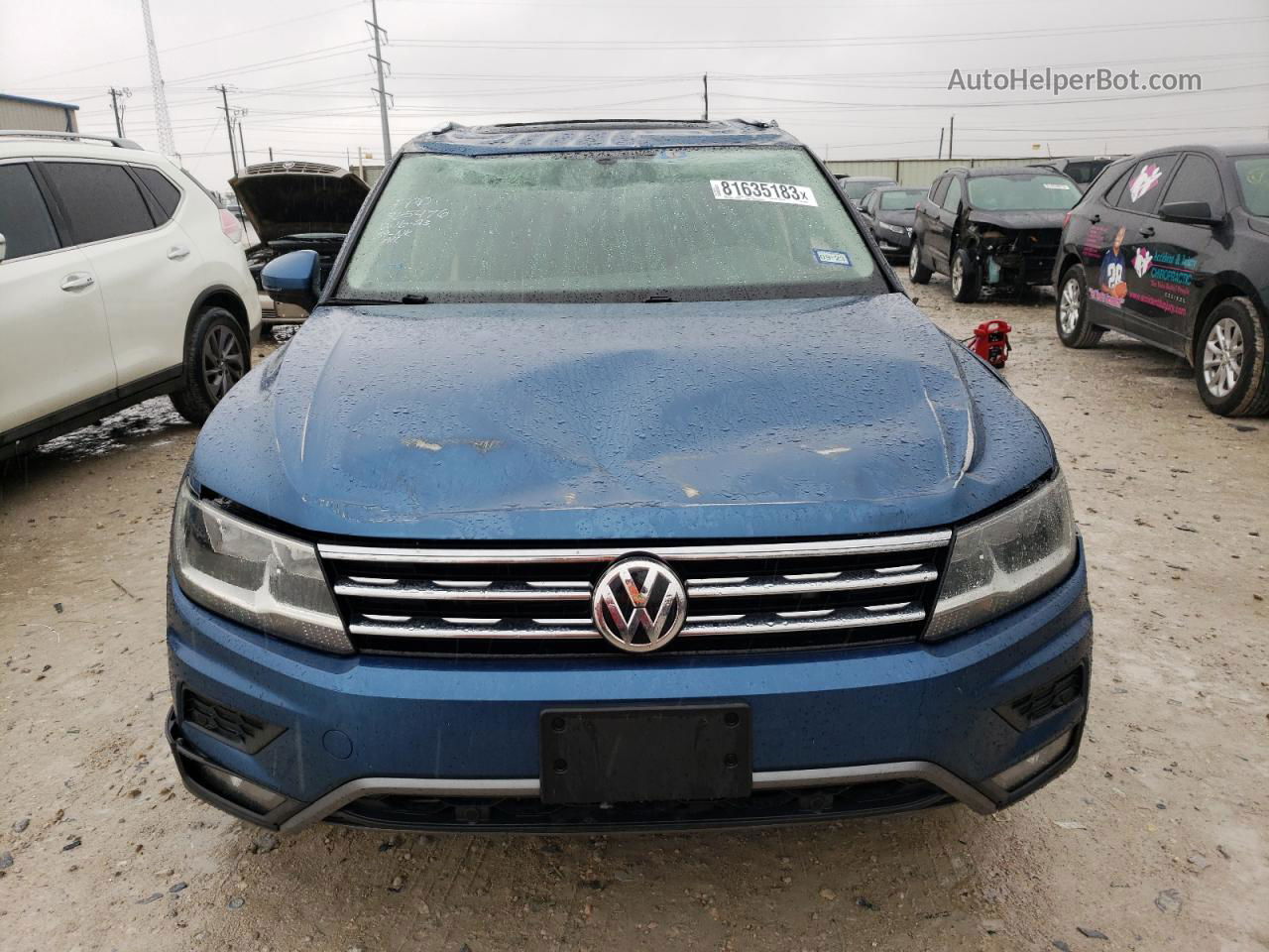 2019 Volkswagen Tiguan Se Blue vin: 3VV2B7AX6KM083684