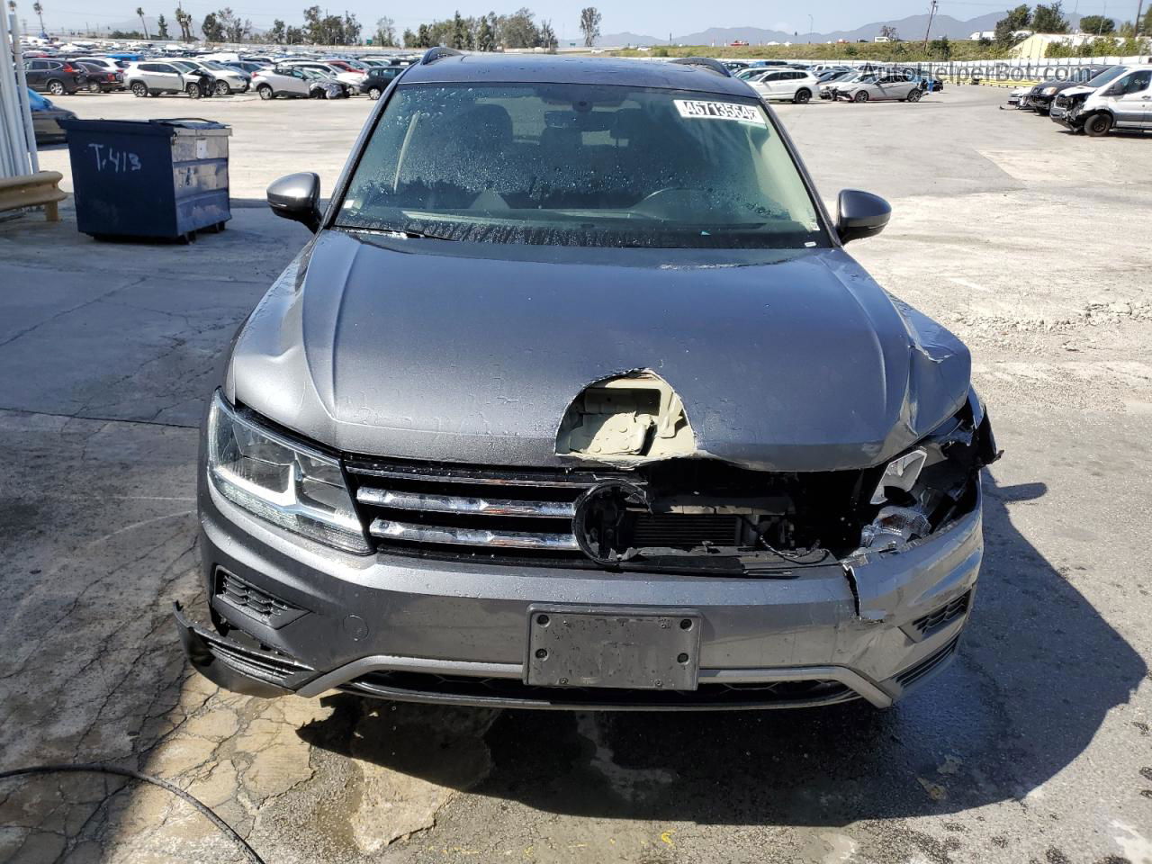 2019 Volkswagen Tiguan Se Gray vin: 3VV2B7AX6KM089288