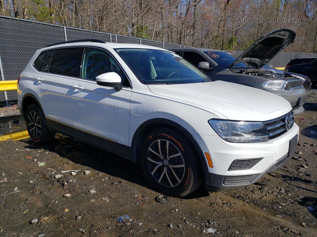 2021 Volkswagen Tiguan Se Белый vin: 3VV2B7AX6MM008907