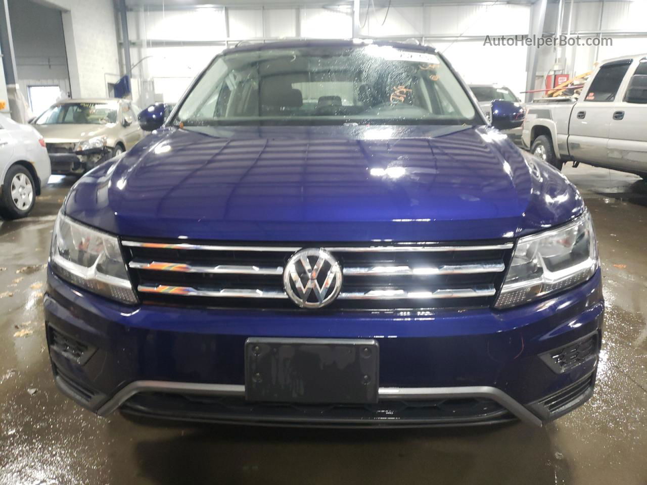 2021 Volkswagen Tiguan Se Синий vin: 3VV2B7AX6MM019437