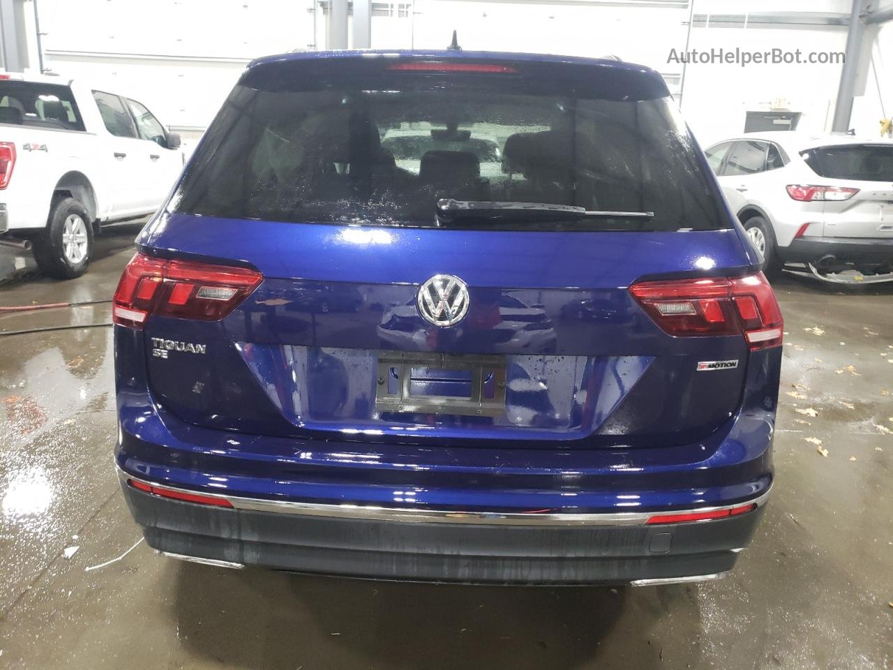 2021 Volkswagen Tiguan Se Синий vin: 3VV2B7AX6MM019437