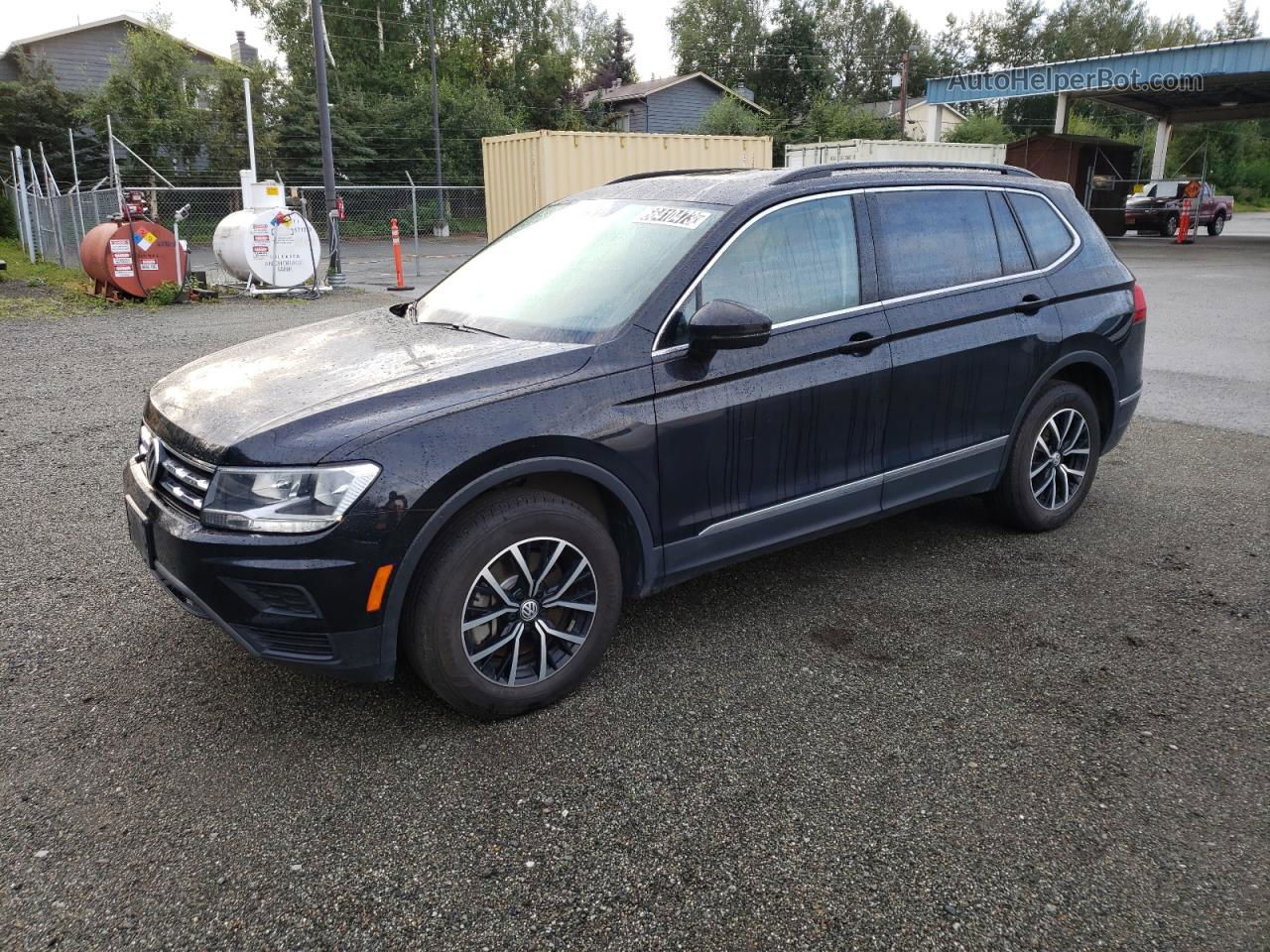 2021 Volkswagen Tiguan Se Black vin: 3VV2B7AX6MM093862