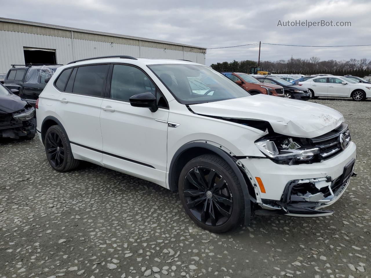 2021 Volkswagen Tiguan Se White vin: 3VV2B7AX6MM119098