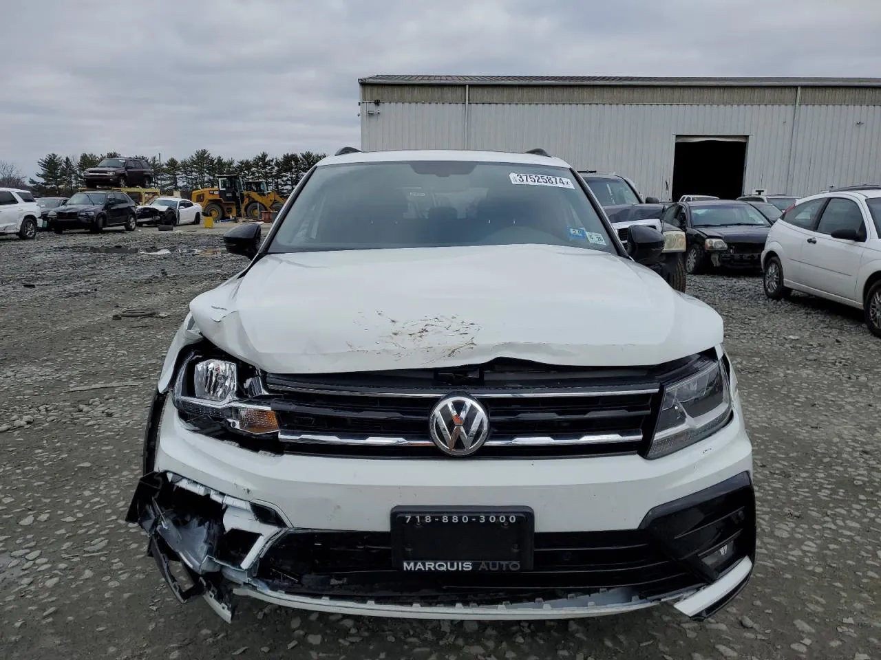 2021 Volkswagen Tiguan Se White vin: 3VV2B7AX6MM119098