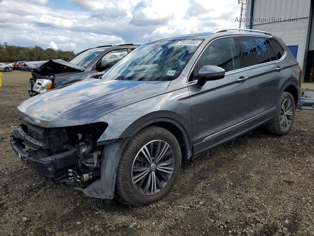 2018 Volkswagen Tiguan Se Gray vin: 3VV2B7AX7JM062342