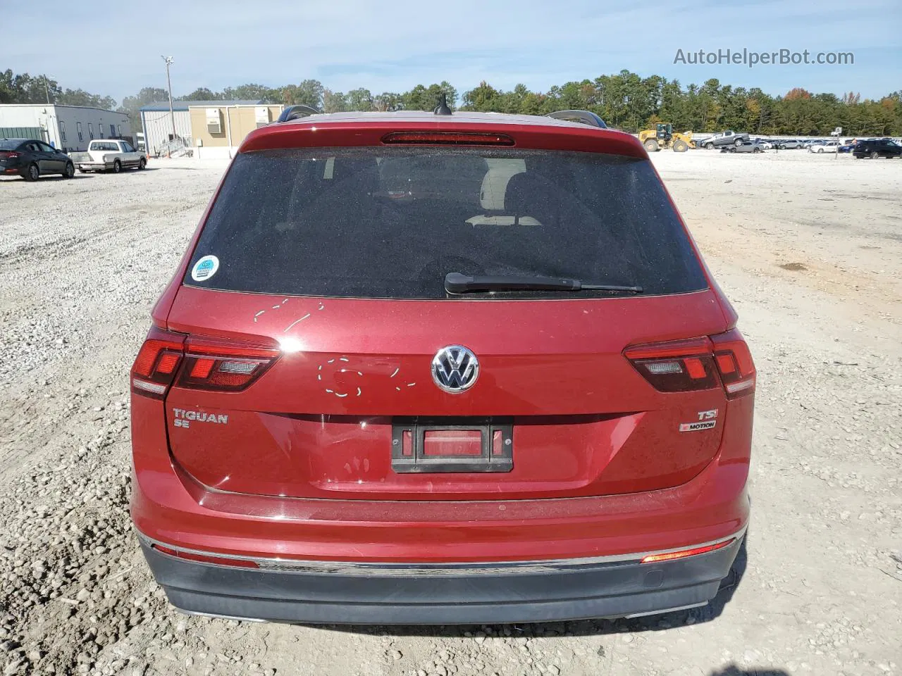 2018 Volkswagen Tiguan Se Red vin: 3VV2B7AX7JM062860