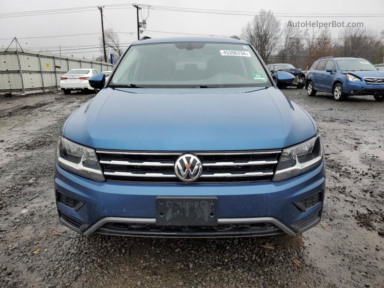 2018 Volkswagen Tiguan Se Blue vin: 3VV2B7AX7JM114360