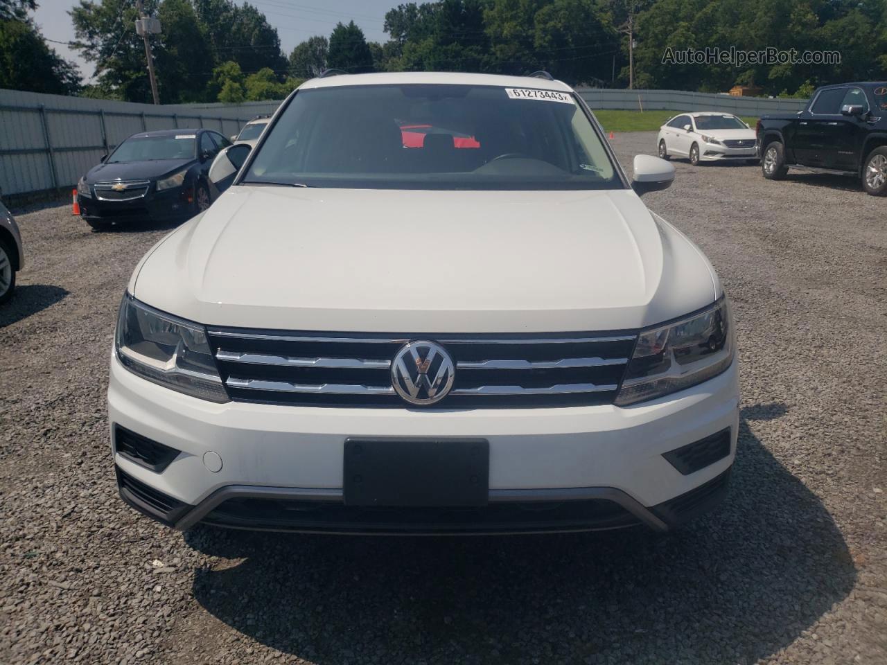 2018 Volkswagen Tiguan Se White vin: 3VV2B7AX7JM153966