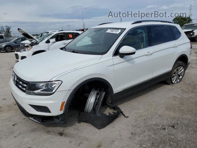 2018 Volkswagen Tiguan Se White vin: 3VV2B7AX7JM178950