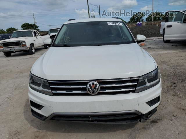 2018 Volkswagen Tiguan Se White vin: 3VV2B7AX7JM178950