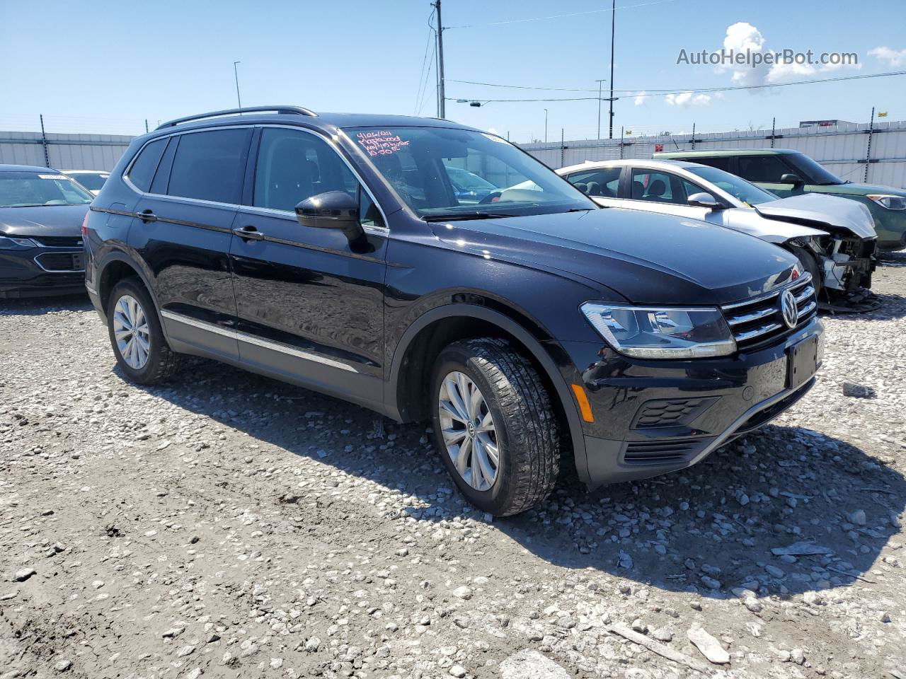 2018 Volkswagen Tiguan Se Black vin: 3VV2B7AX7JM188135