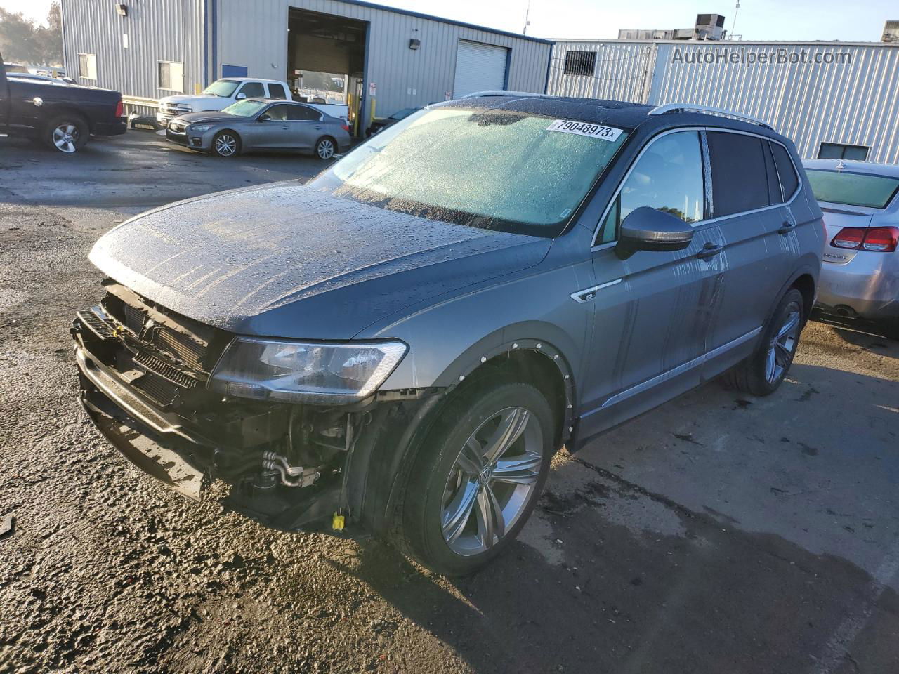 2019 Volkswagen Tiguan Se Gray vin: 3VV2B7AX7KM005303