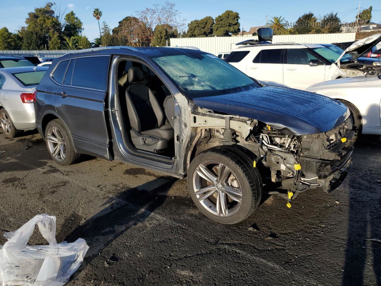 2019 Volkswagen Tiguan Se Gray vin: 3VV2B7AX7KM005303