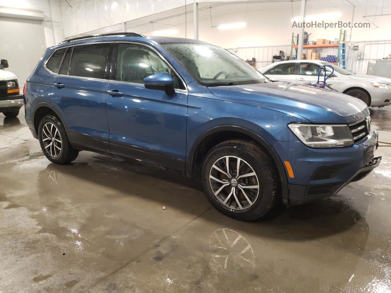 2019 Volkswagen Tiguan Se Blue vin: 3VV2B7AX7KM010789