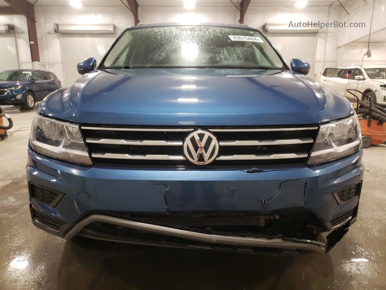 2019 Volkswagen Tiguan Se Blue vin: 3VV2B7AX7KM010789