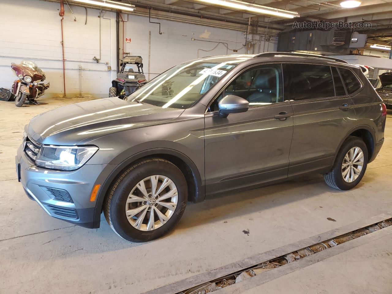 2019 Volkswagen Tiguan Se Gray vin: 3VV2B7AX7KM015037