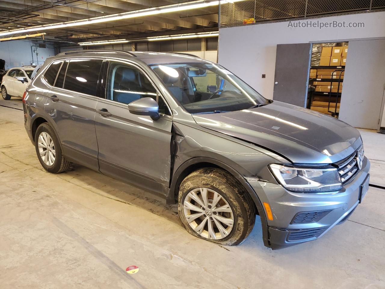 2019 Volkswagen Tiguan Se Gray vin: 3VV2B7AX7KM015037