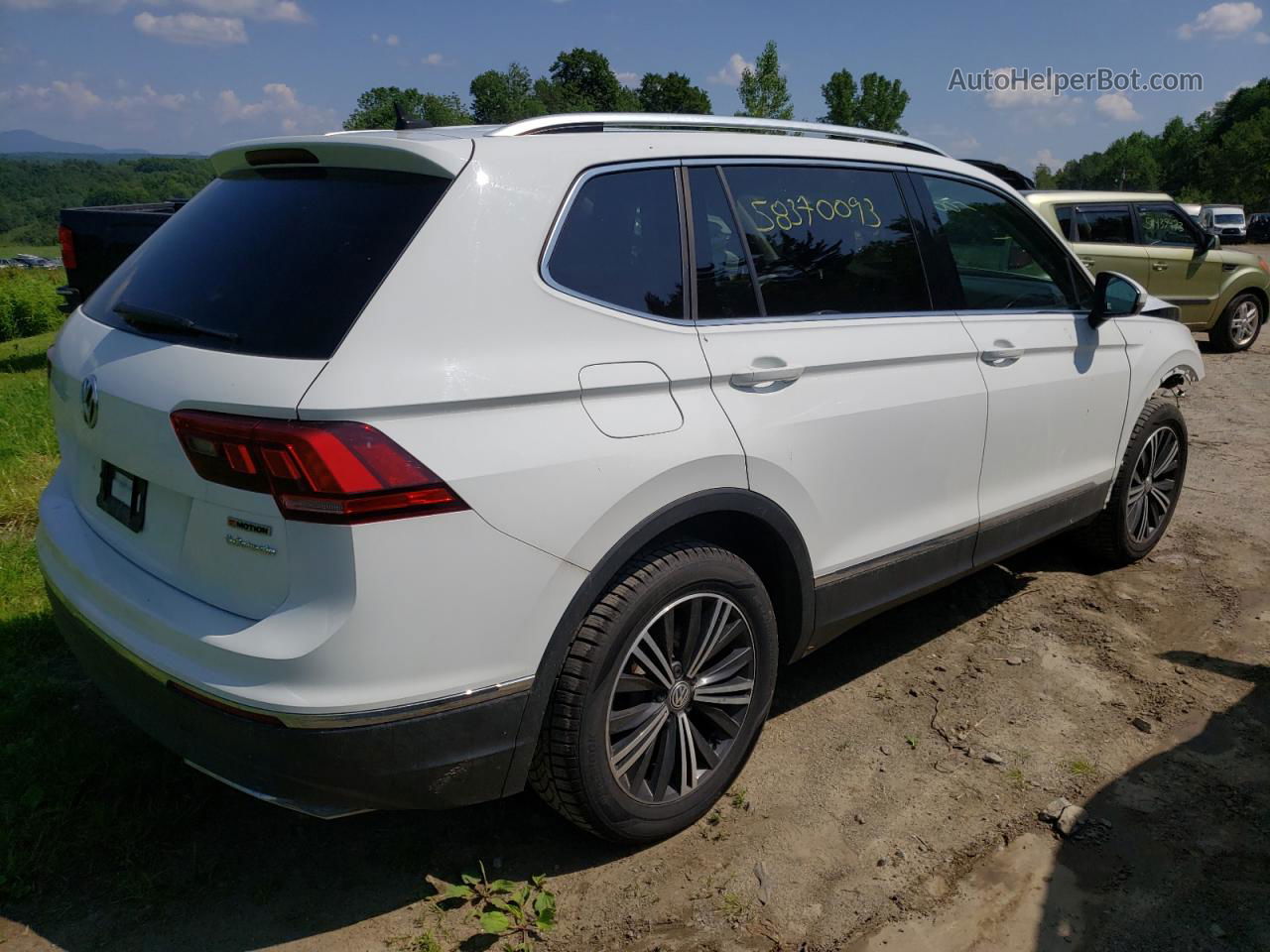 2019 Volkswagen Tiguan Se White vin: 3VV2B7AX7KM052508