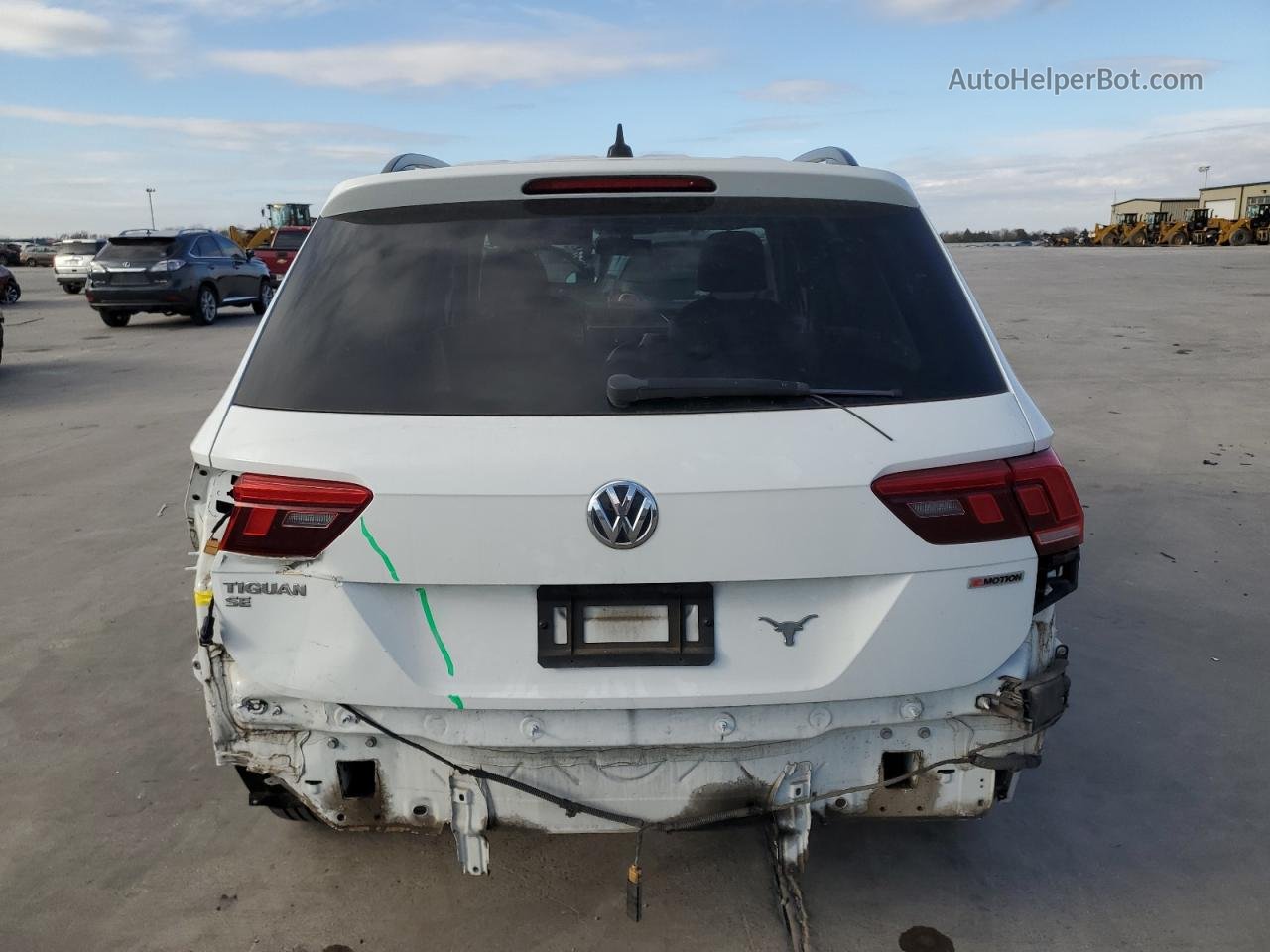 2019 Volkswagen Tiguan Se White vin: 3VV2B7AX7KM071463