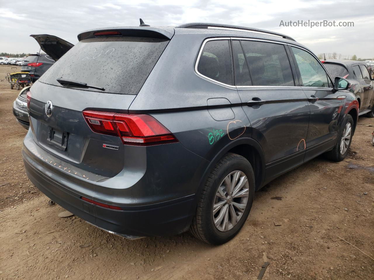 2019 Volkswagen Tiguan Se Gray vin: 3VV2B7AX7KM079921