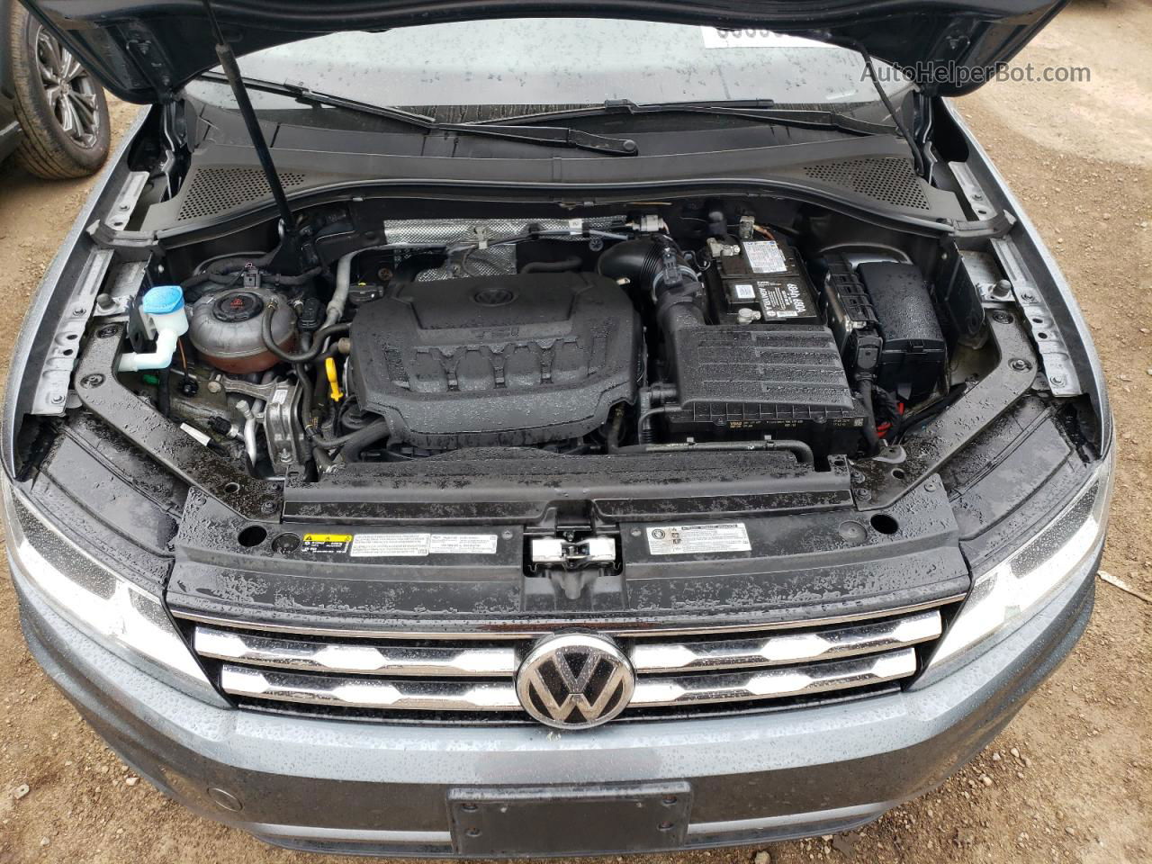 2019 Volkswagen Tiguan Se Серый vin: 3VV2B7AX7KM079921