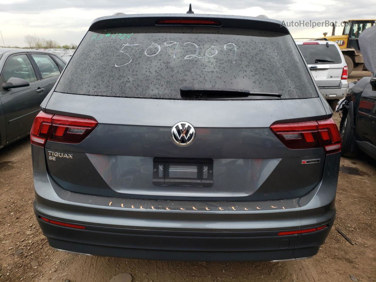 2019 Volkswagen Tiguan Se Серый vin: 3VV2B7AX7KM079921