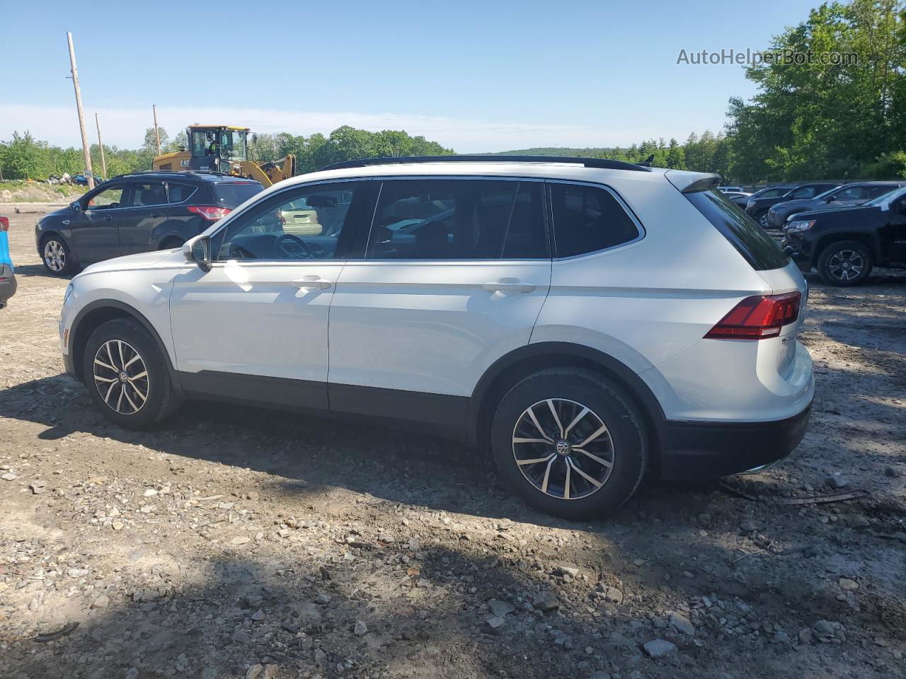 2019 Volkswagen Tiguan Se White vin: 3VV2B7AX7KM101397