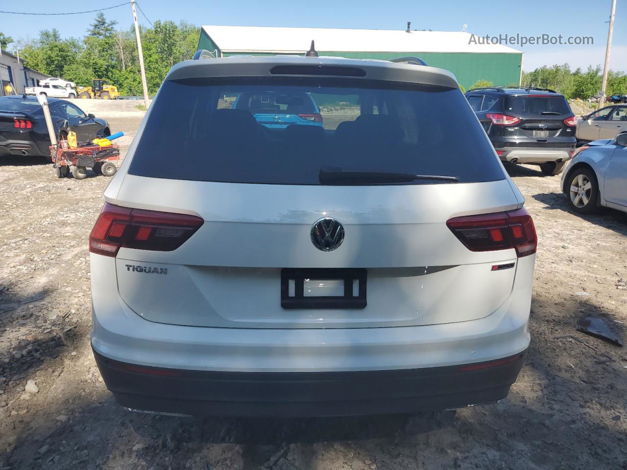 2019 Volkswagen Tiguan Se White vin: 3VV2B7AX7KM101397