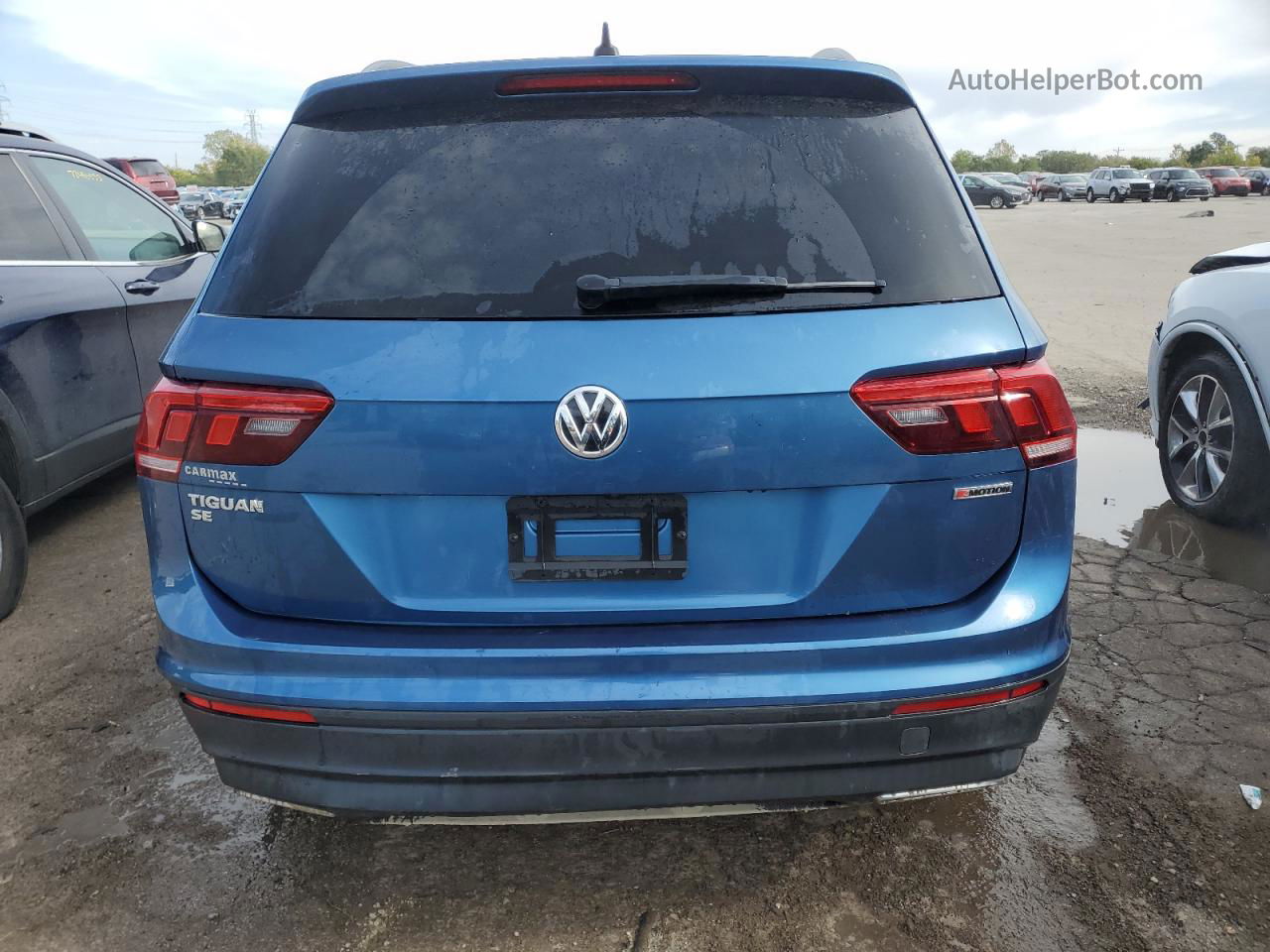 2019 Volkswagen Tiguan Se Blue vin: 3VV2B7AX7KM178822