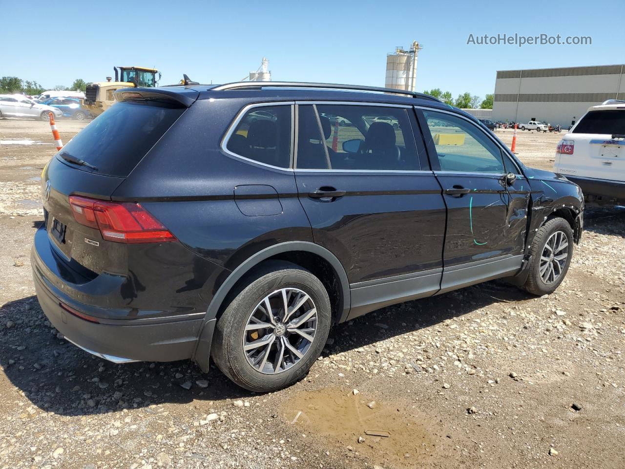 2019 Volkswagen Tiguan Se Черный vin: 3VV2B7AX7KM193420