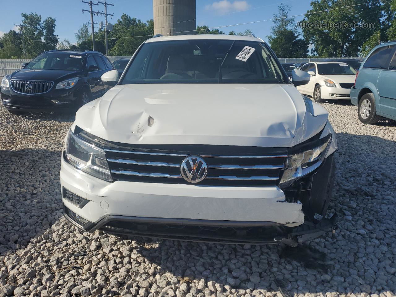 2021 Volkswagen Tiguan Se Белый vin: 3VV2B7AX7MM019902