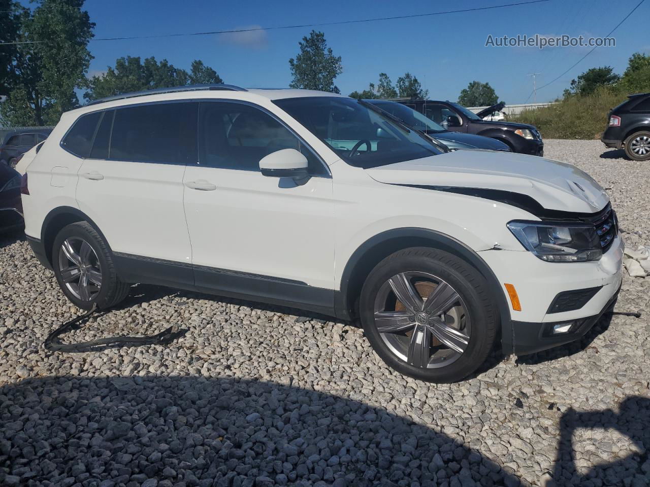 2021 Volkswagen Tiguan Se Белый vin: 3VV2B7AX7MM019902