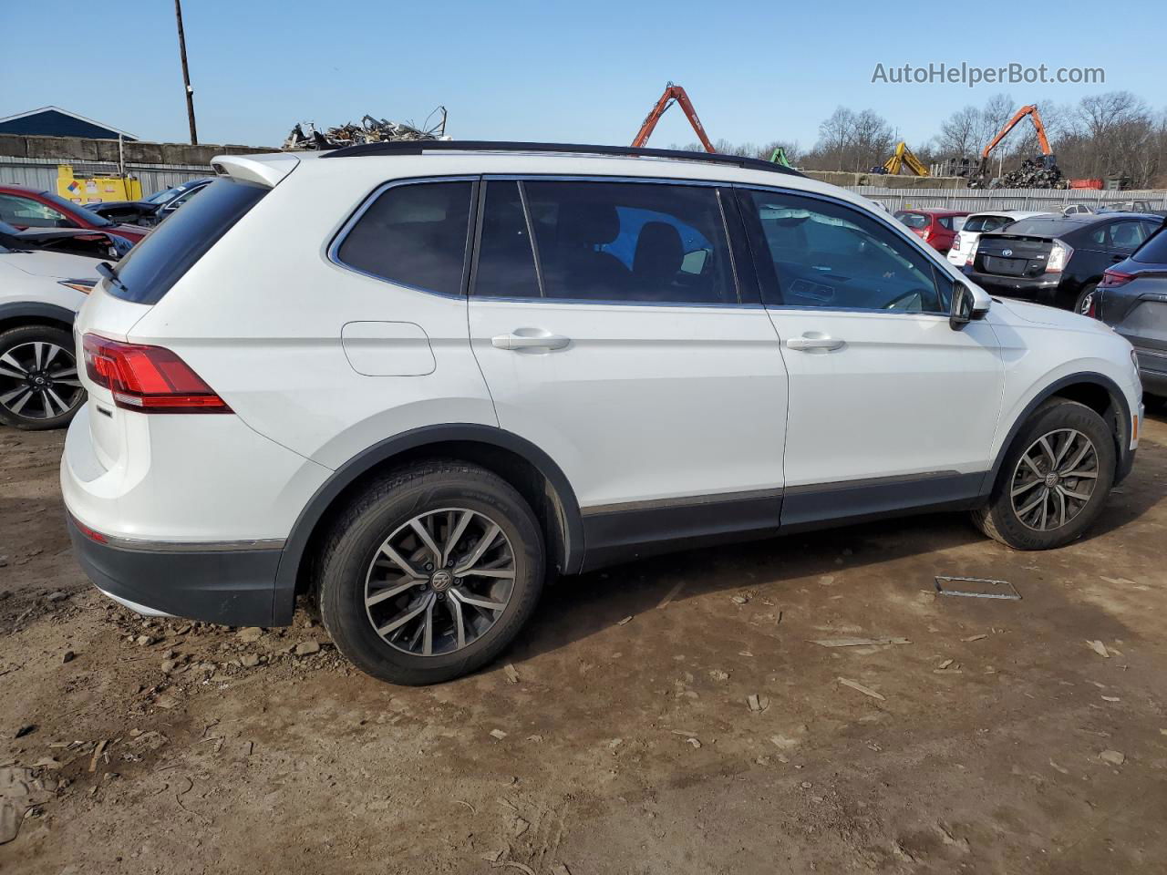 2021 Volkswagen Tiguan Se White vin: 3VV2B7AX7MM069683