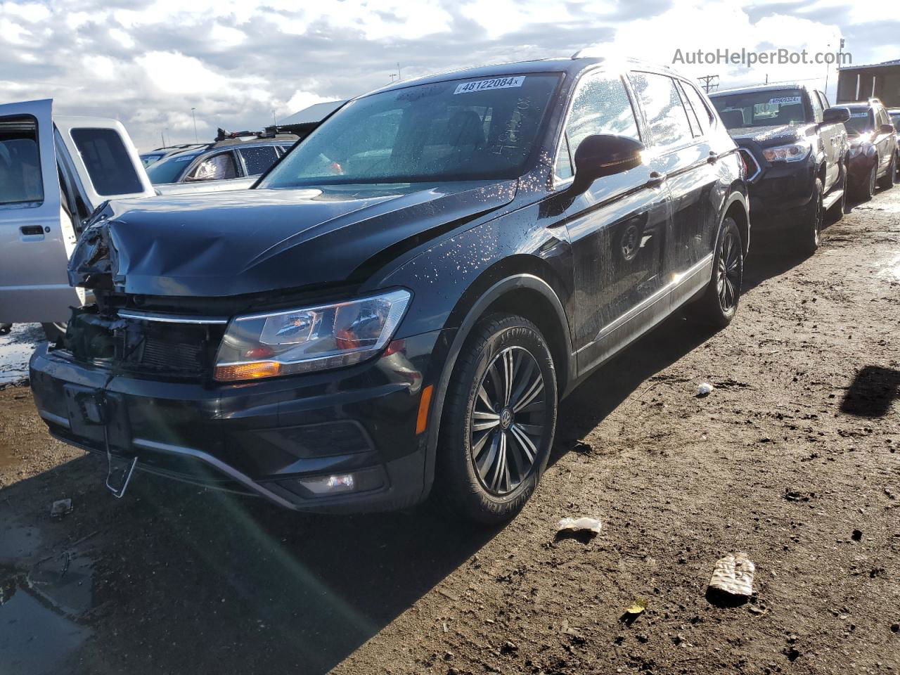 2018 Volkswagen Tiguan Se Black vin: 3VV2B7AX8JM098427