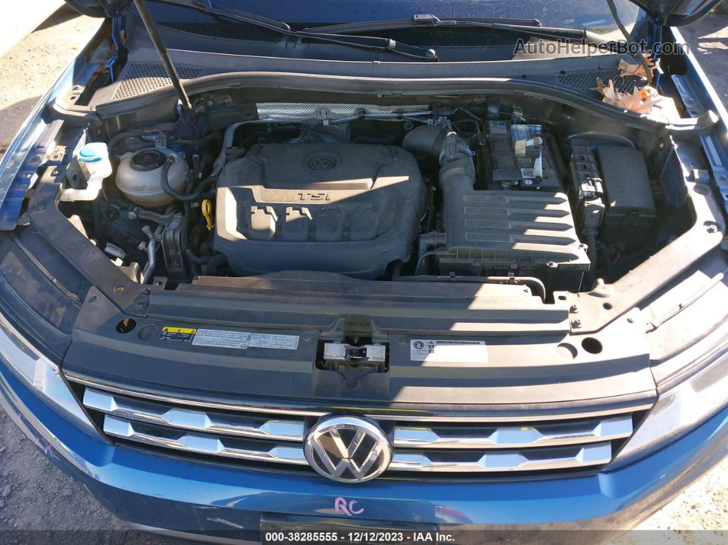 2018 Volkswagen Tiguan 2.0t Se/2.0t Sel Blue vin: 3VV2B7AX8JM164149