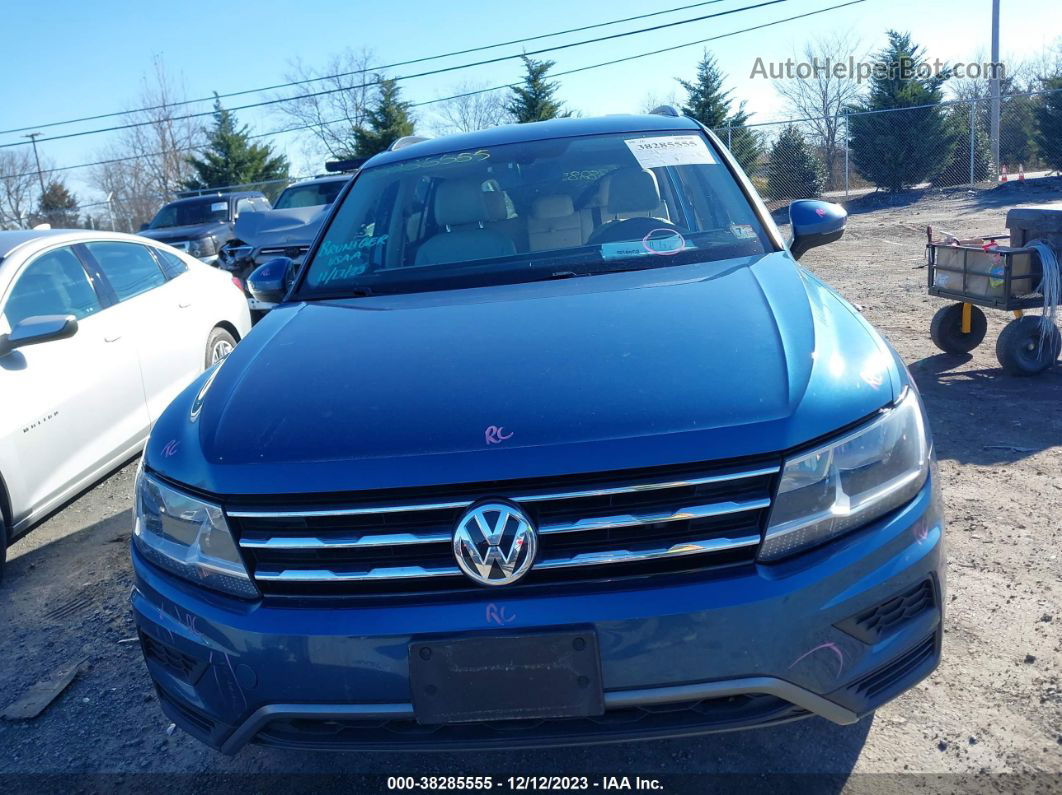 2018 Volkswagen Tiguan 2.0t Se/2.0t Sel Blue vin: 3VV2B7AX8JM164149