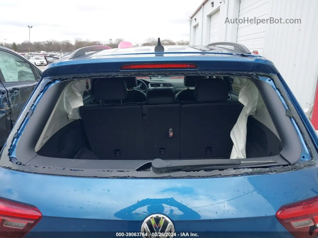 2018 Volkswagen Tiguan 2.0t Se/2.0t Sel Blue vin: 3VV2B7AX8JM167620